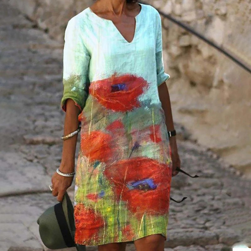 Karen - Floral Print Dress