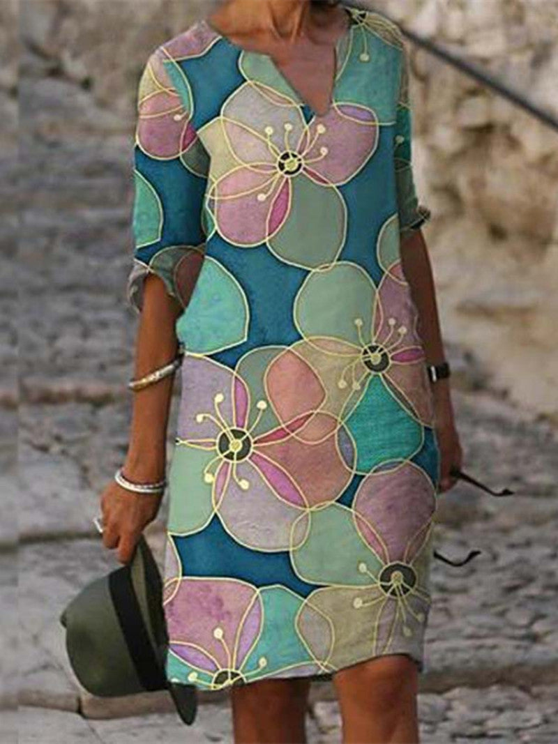 Karen - Floral Print Dress