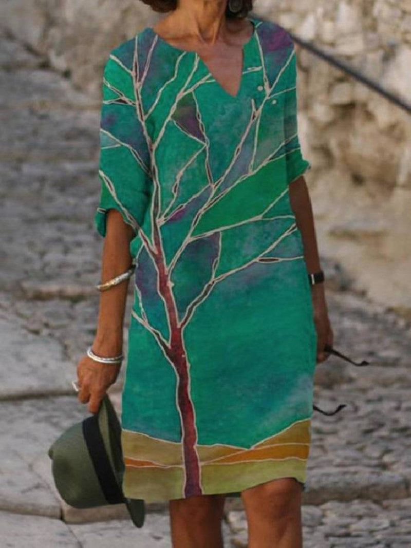 Karen - Floral Print Dress