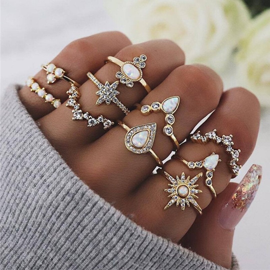Unique package with 8 to 12 rings