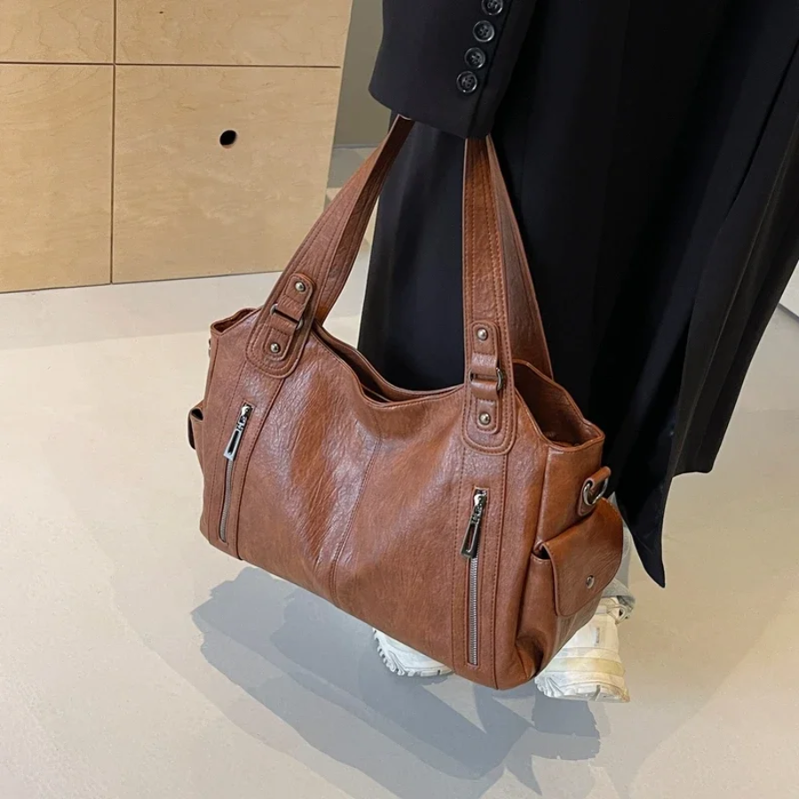 Emilie - Vintage Zippered Bag