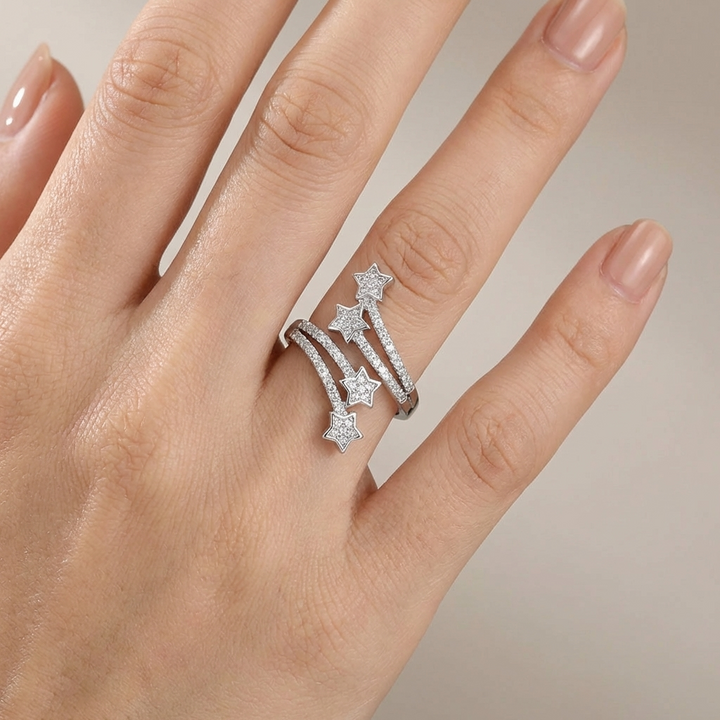 SILVER STAR ZIRCONIA WRAP - (ADJUSTABLE)