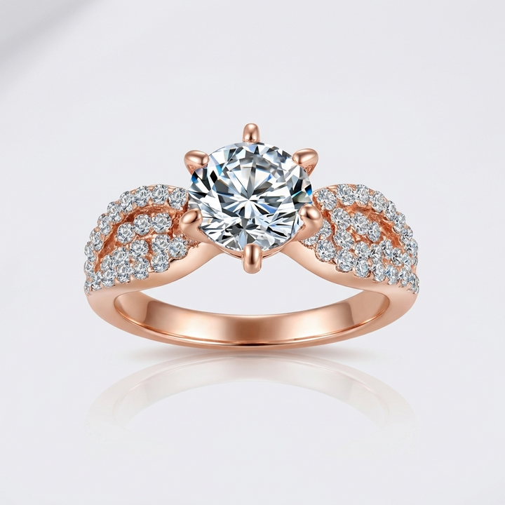 ROSE GOLD DIAMOND LEGACY RING
