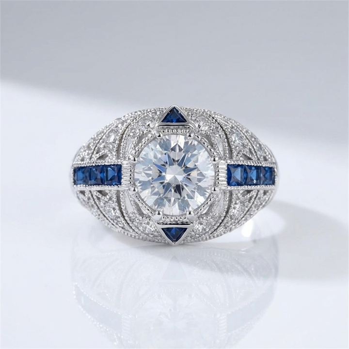 SILVER VAULT RING