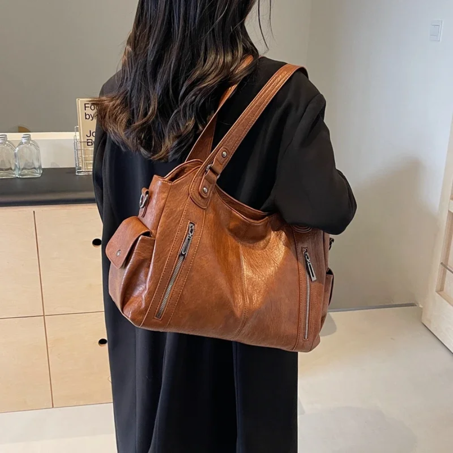 Emilie - Vintage Zippered Bag