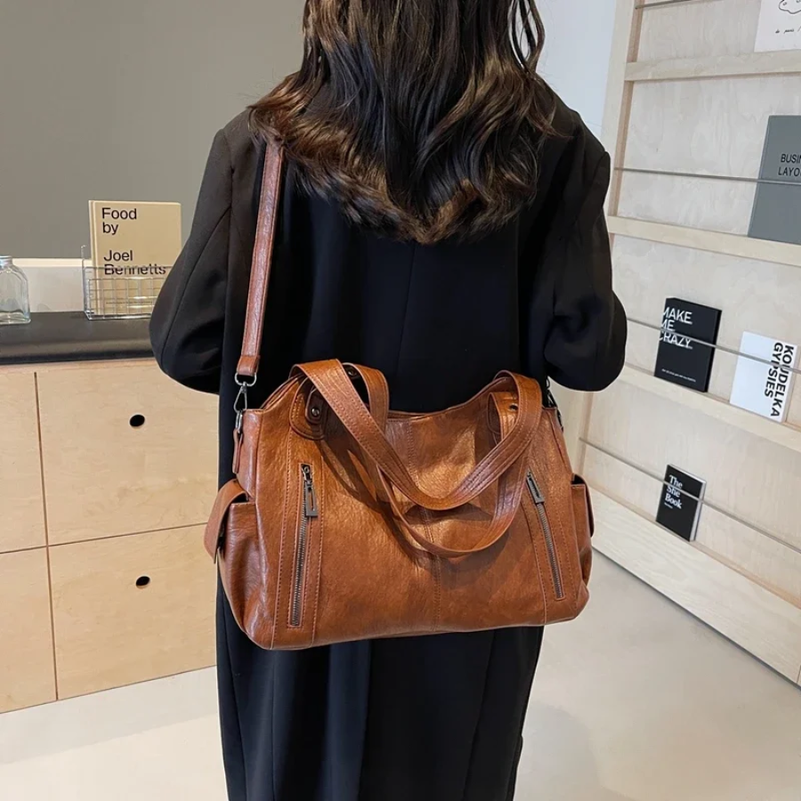 Emilie - Vintage Zippered Bag