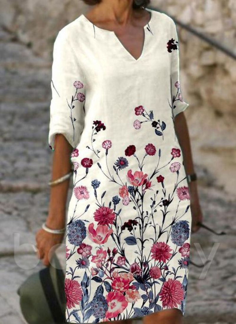 Karen - Floral Print Dress
