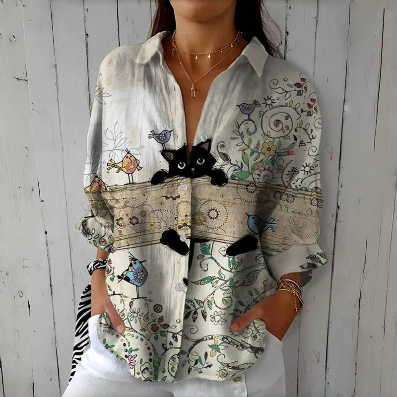 Fabla - Artistic Printed Blouse