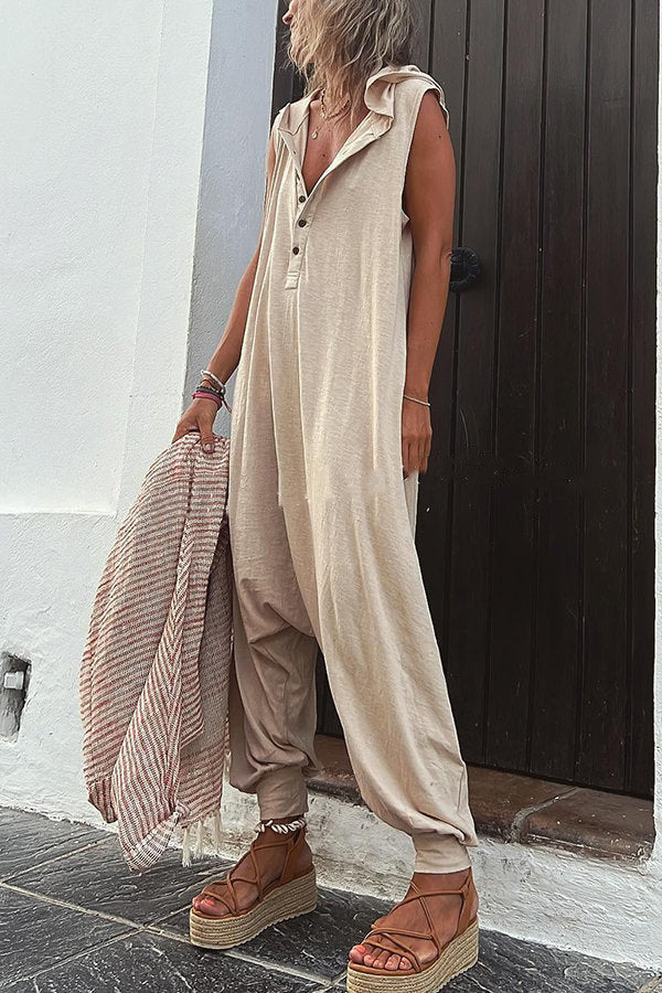 Marceline - Relaxed Hooded Jumpsuit