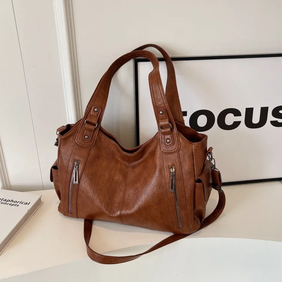 Emilie - Vintage Zippered Bag