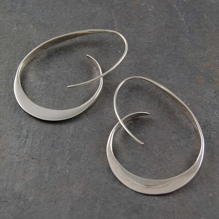 Open Spiral Drop Earrings