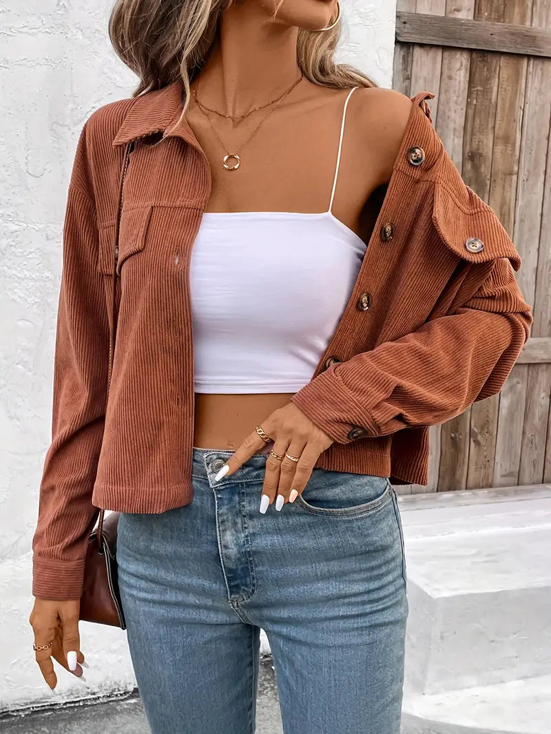 Cleo - Chic Cord Jacket