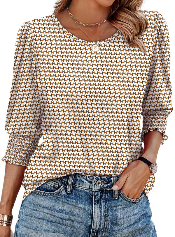 Kaela - Printed Charm Top