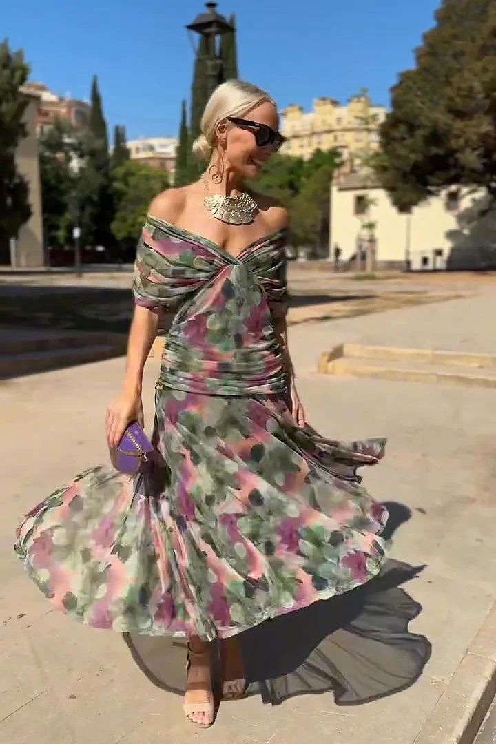 Evira - Elegant Off-Shoulder Dress