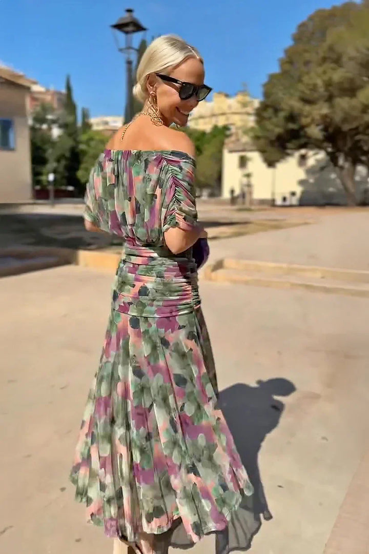 Evira - Elegant Off-Shoulder Dress
