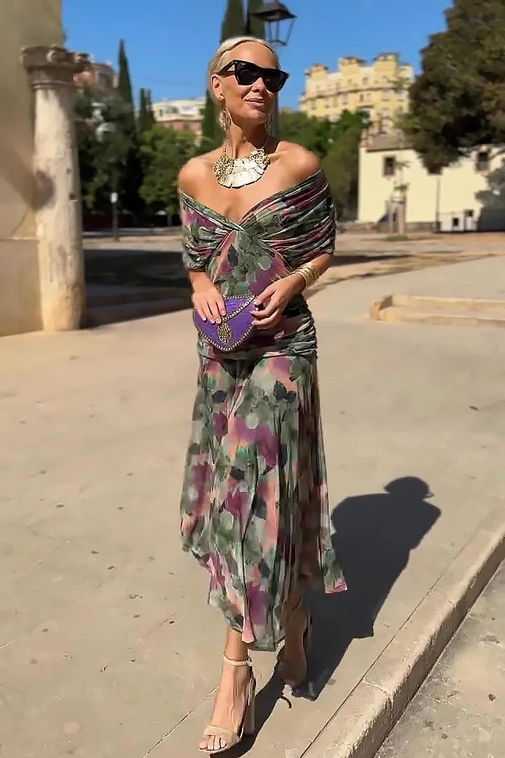Evira - Elegant Off-Shoulder Dress