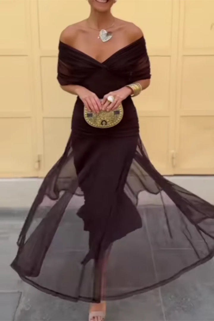Evira - Elegant Off-Shoulder Dress