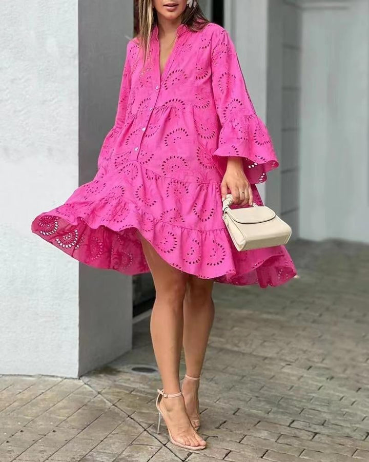 Lydia - Eyelet Charm Dress