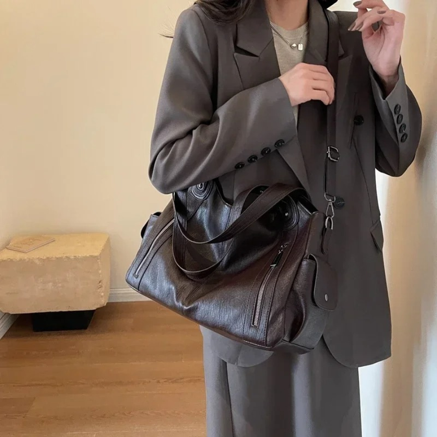 Emilie - Vintage Zippered Bag