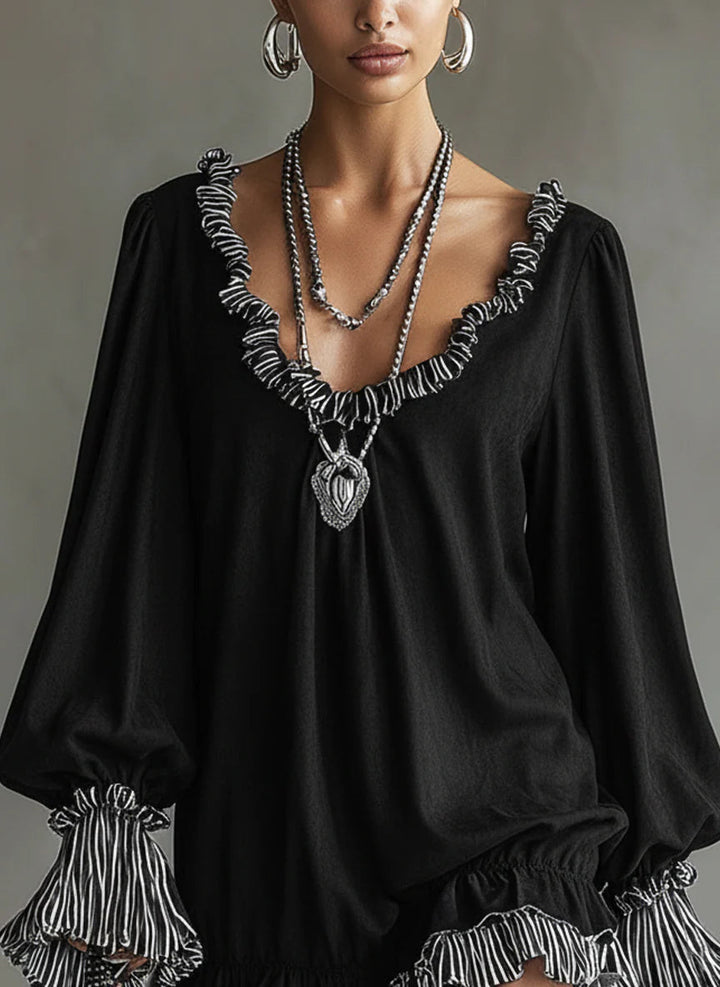 Jessy - Boho Ruffle Dress