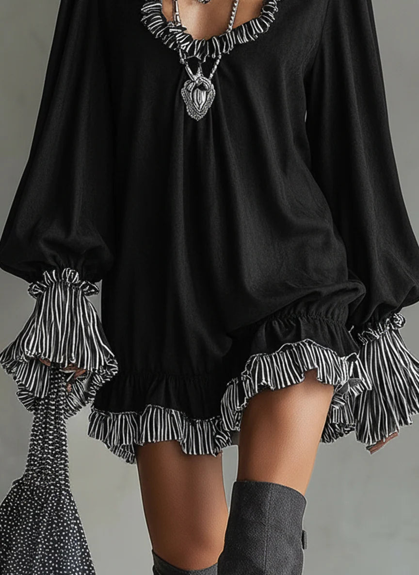 Jessy - Boho Ruffle Dress
