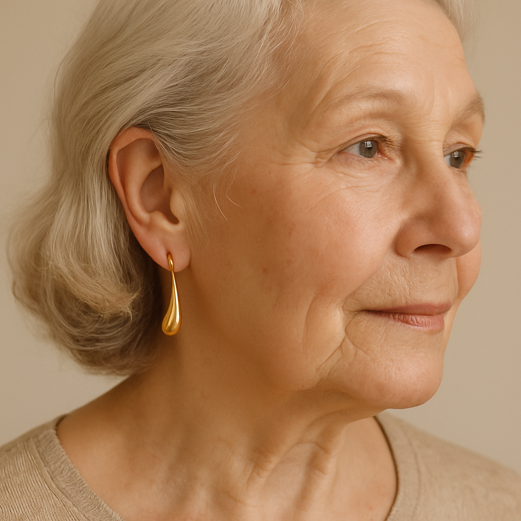 Vintage Gold Earrings Drop