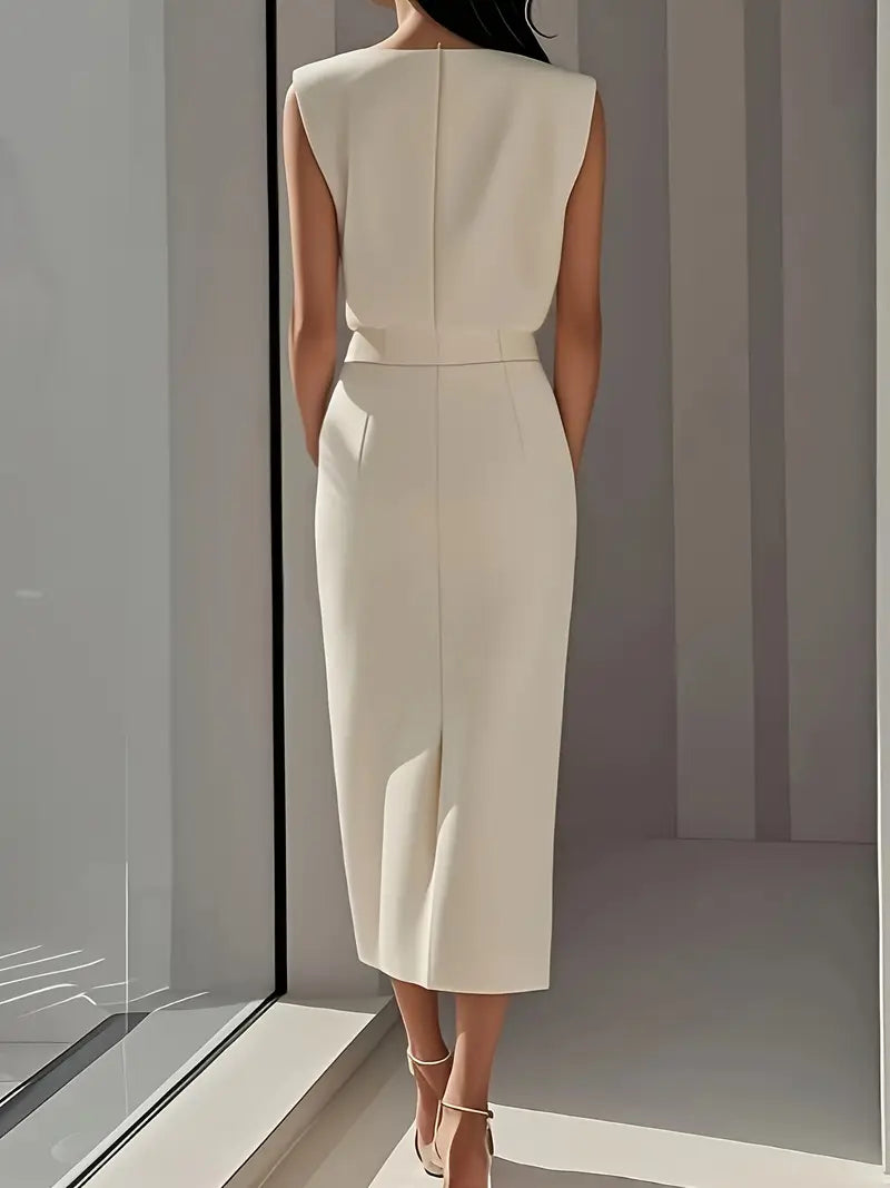 DOLLY - Midi Dress with Side Slit