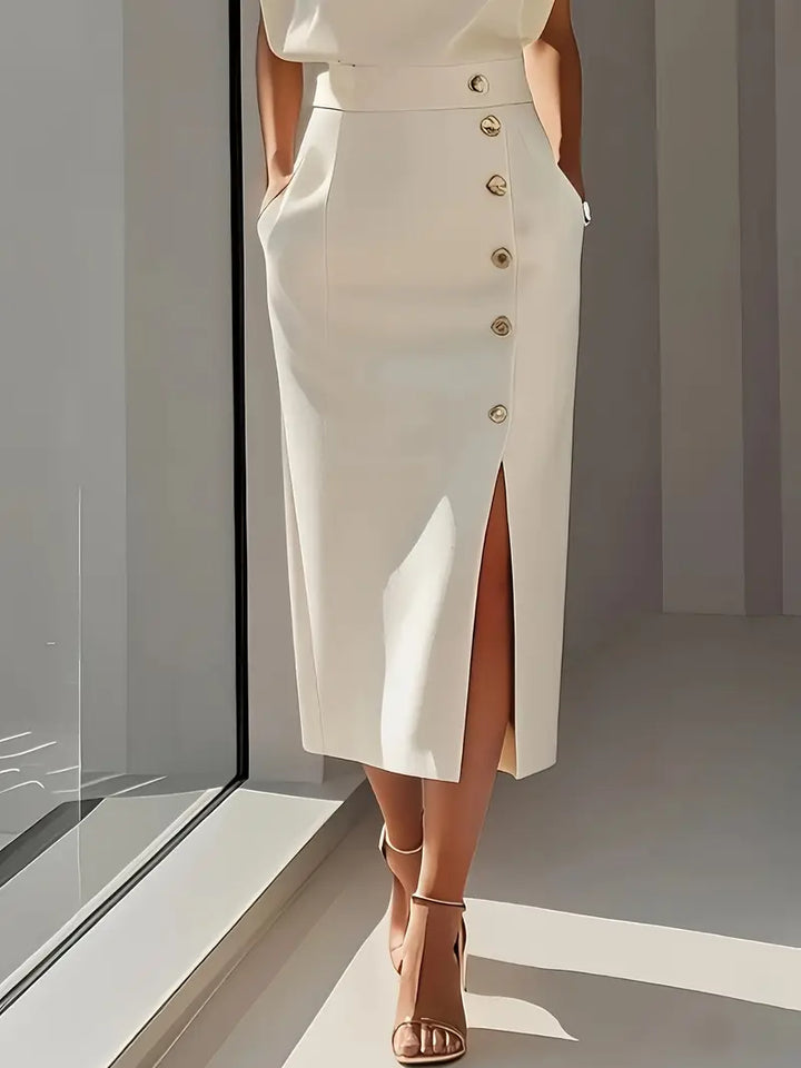 DOLLY - Midi Dress with Side Slit