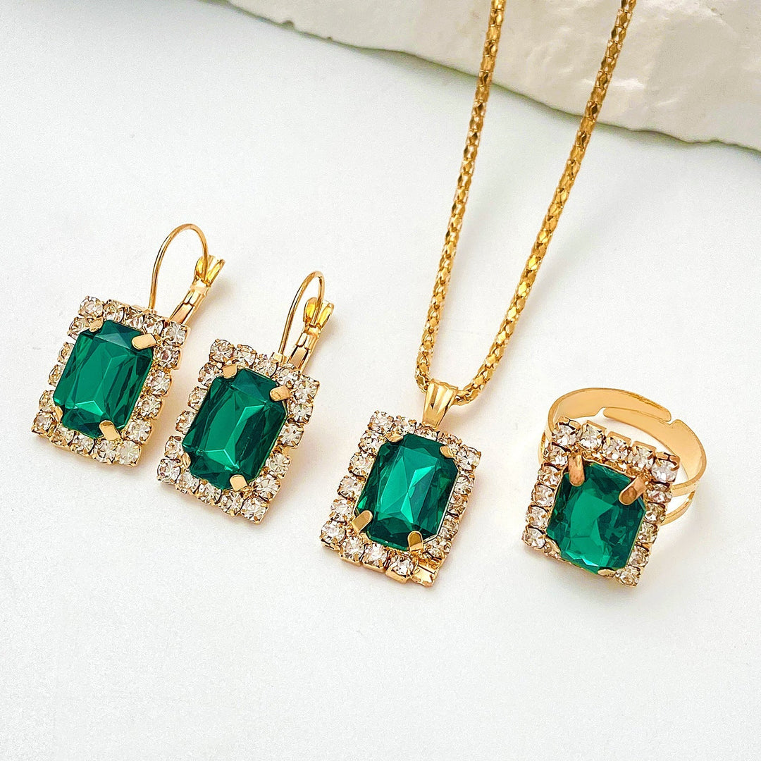 Sylvara Greenveil Jewelry emerald | White Gold