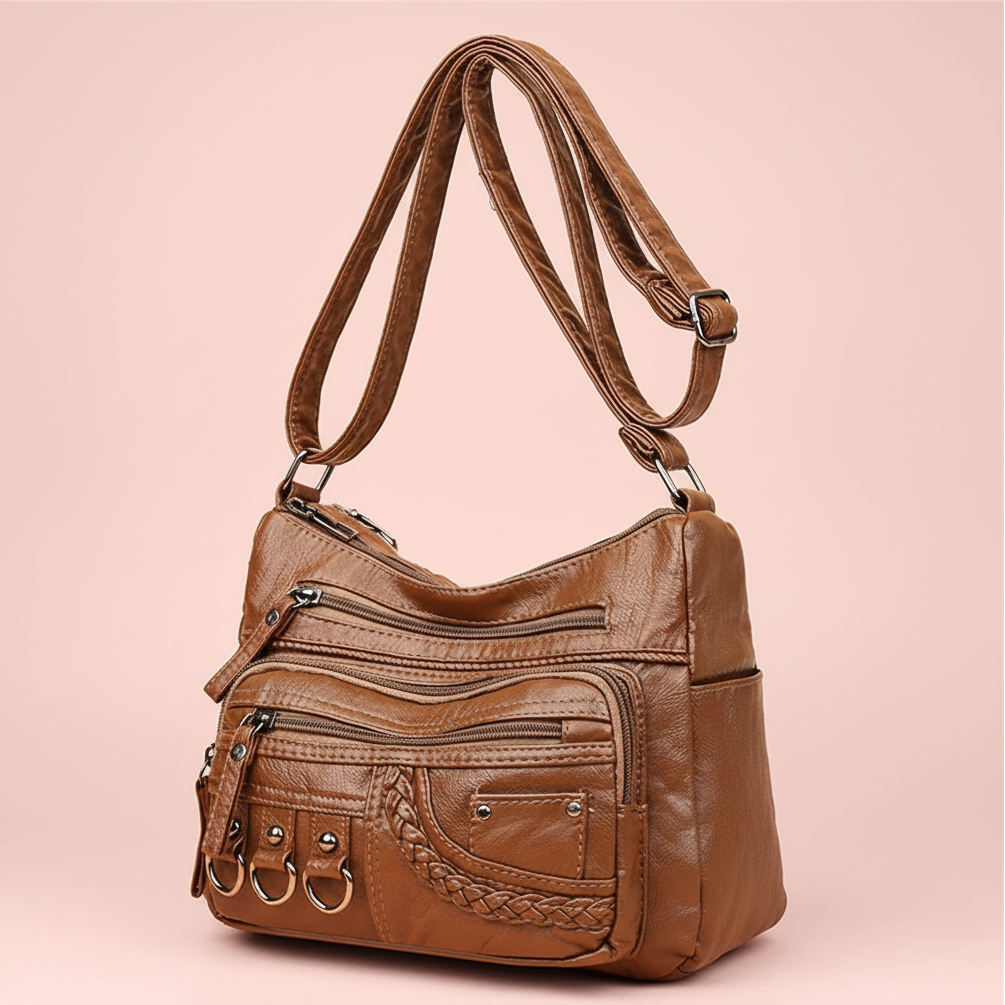Elizza - Multi-Zip Organizer Bag