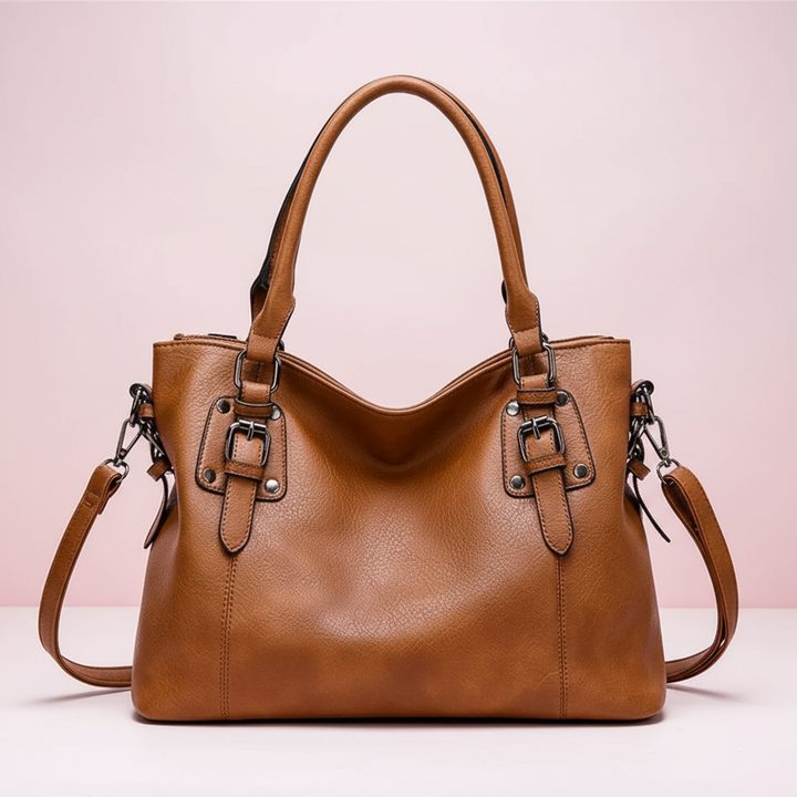 Gwyneth - Buckled Tote Handbag