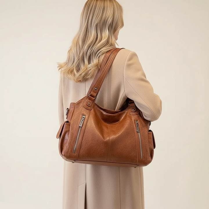 Emilie - Vintage Zippered Bag