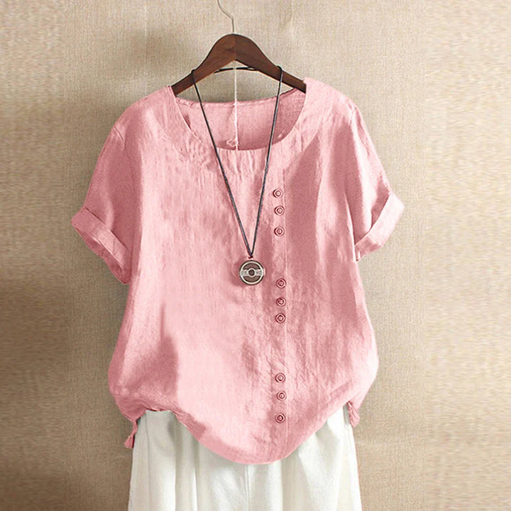 Laina - Relaxed Buttoned Blouse