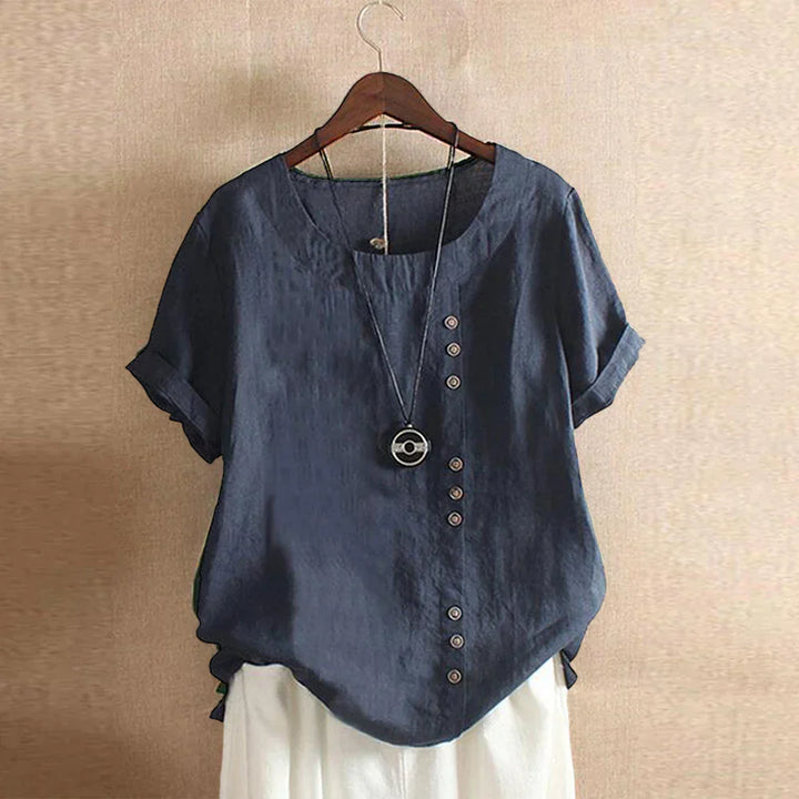 Laina - Relaxed Buttoned Blouse