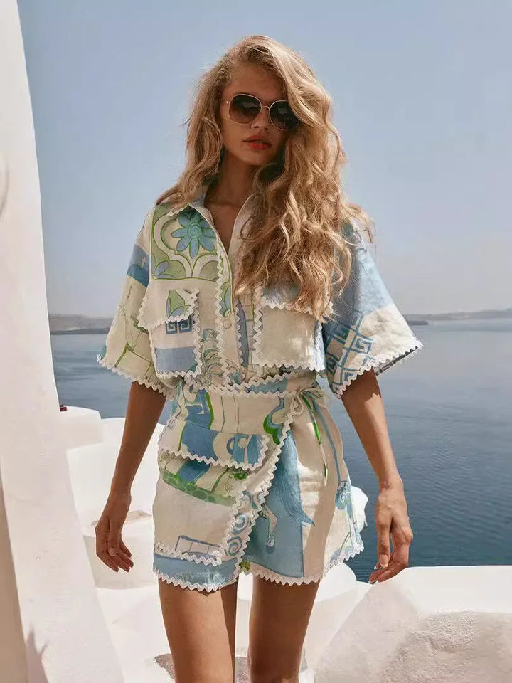 Solene - Chic Patchwork Set