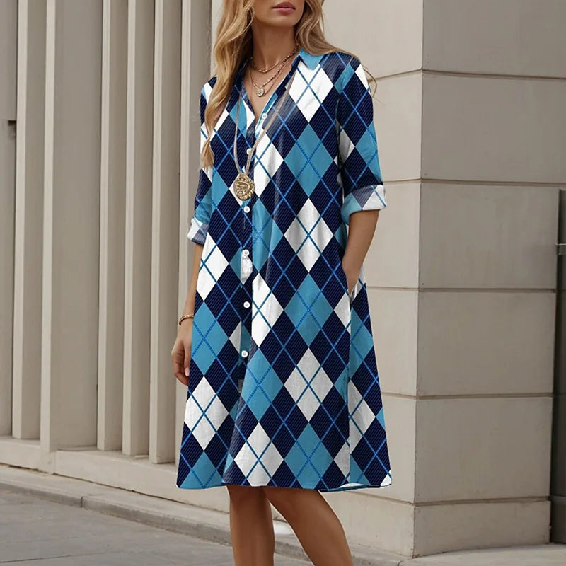 Maribela - Classic Printed Dress