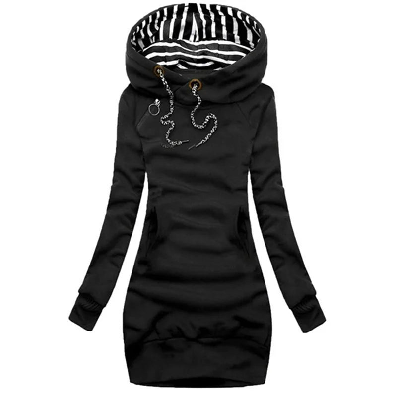 Lenore - Comfy Hoodie Dress