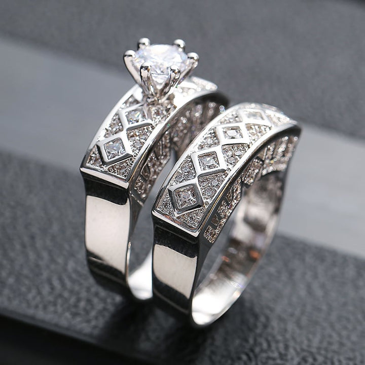 Marina | Cold Wind Zircon Ring Set
