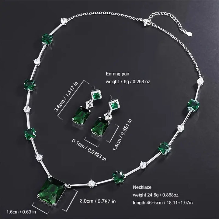 Daphira Verelune Jewelry Set | White Gold 14k