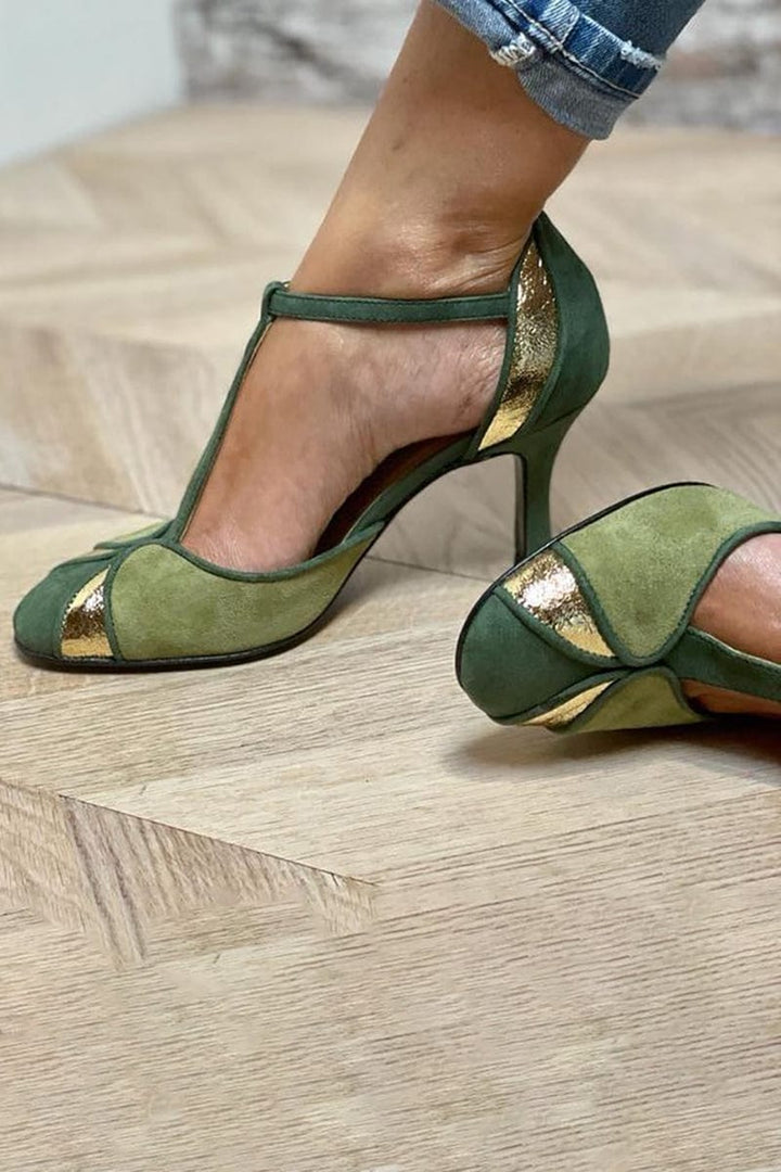 Ylona - Vintage Patch Heels