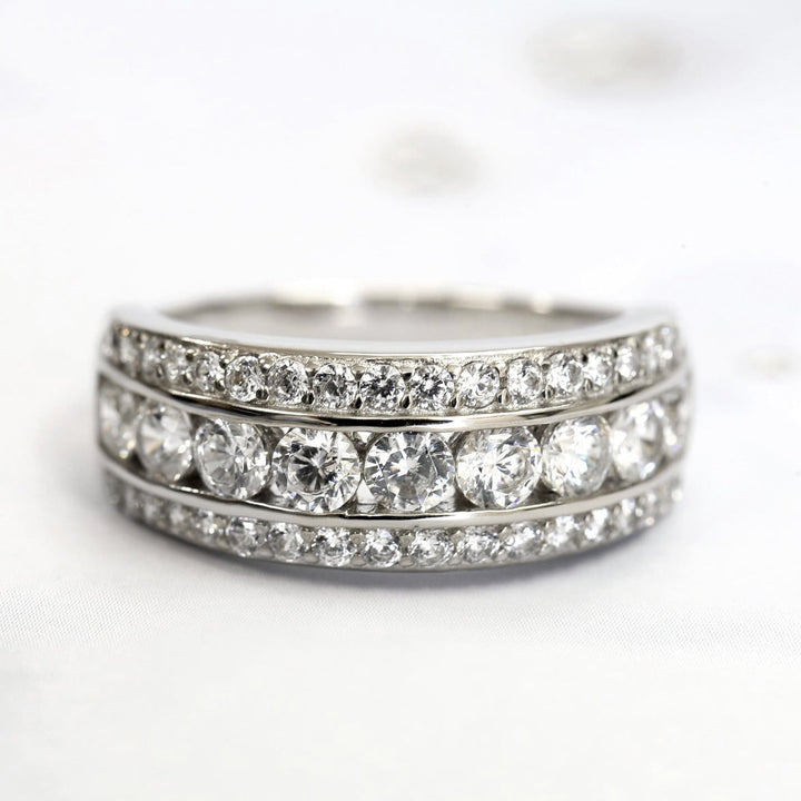 Isabelle | Elegant Silver Stone Ring