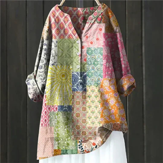 Nerra - Printed Relaxed Blouse