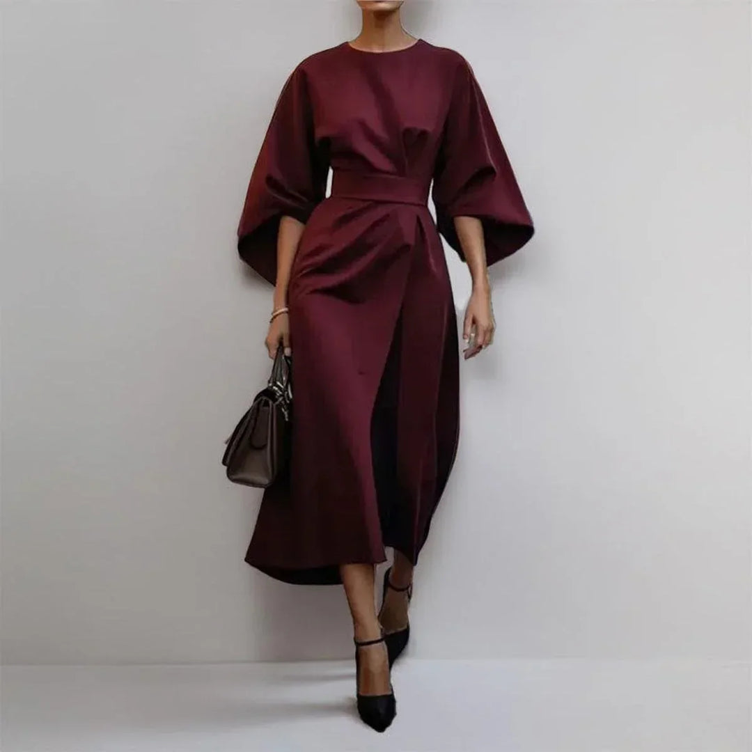 Marisca - Minimalist Belted Luxe Dress