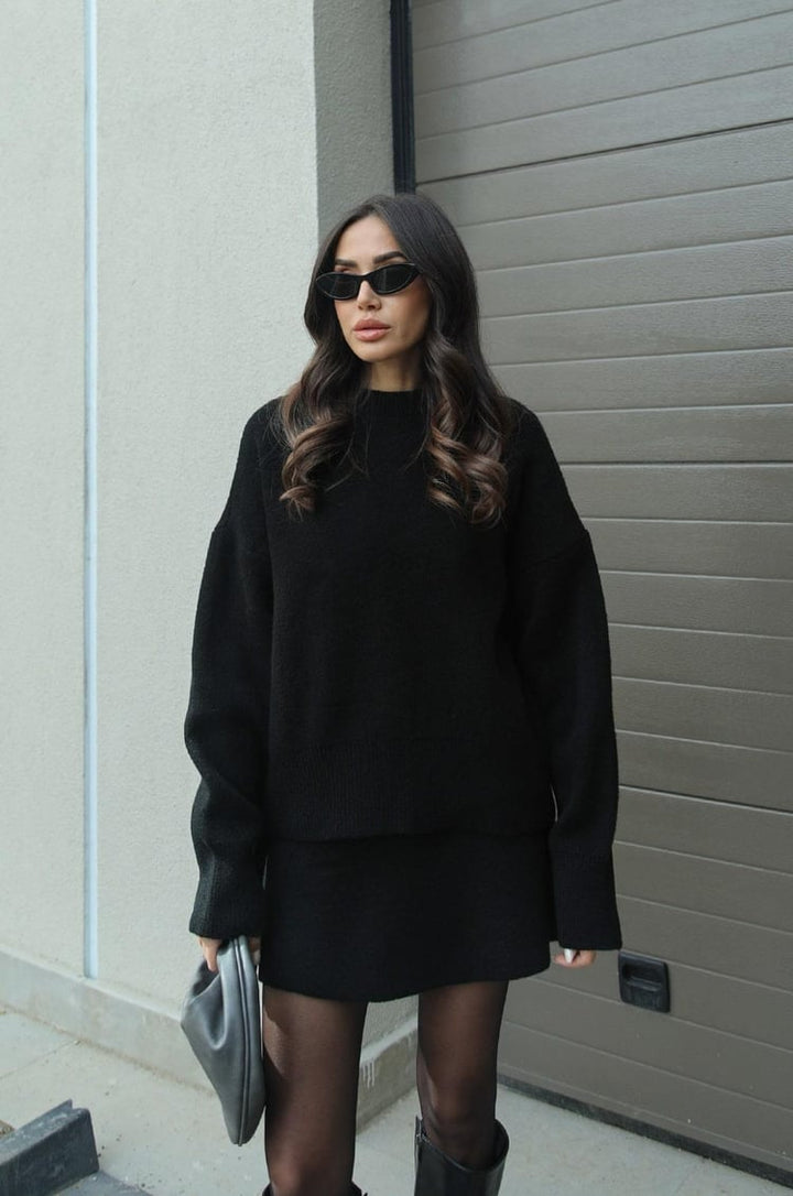 Prairie - Elegant Sweater Skirt Set
