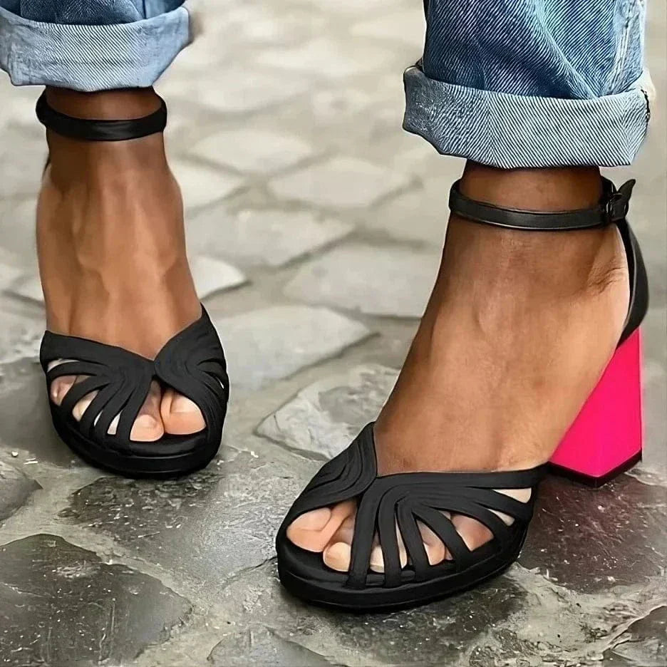 Zahra - Gilded Edge Heels